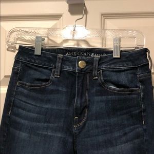 American Eagle Dark High Waist Skinny Jeggings